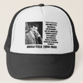 Nikola Tesla Scientists vergelijking No Relation Q Trucker Pet (Voorkant)
