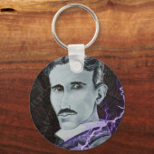 Nikola Tesla Sleutelhanger (Voorkant)