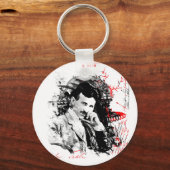 Nikola Tesla Sleutelhanger (Voorkant)