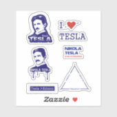 NIKOLA TESLA STICKERS (Vel)