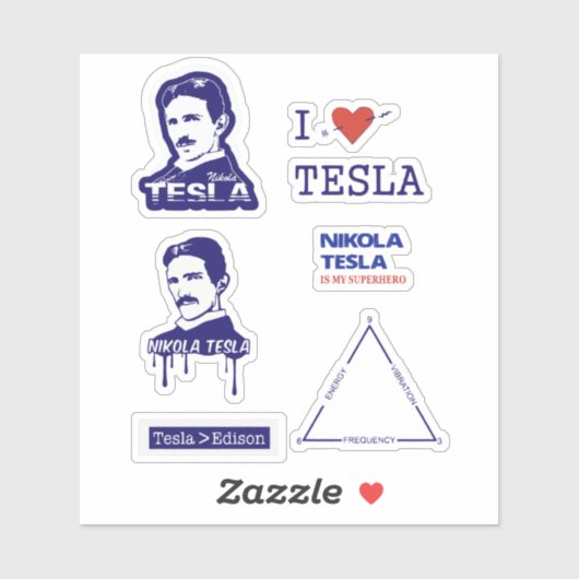 NIKOLA TESLA STICKERS (Vel)