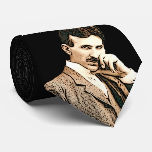Nikola Tesla Stropdas (Opgerold)