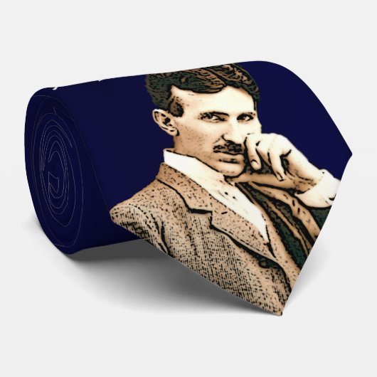 Nikola Tesla Stropdas (Opgerold)