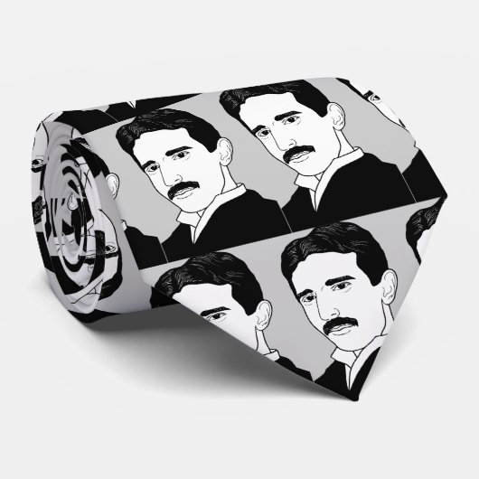 Nikola Tesla Stropdas (Opgerold)