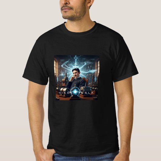 Nikola Tesla T-shirt (Voorkant)