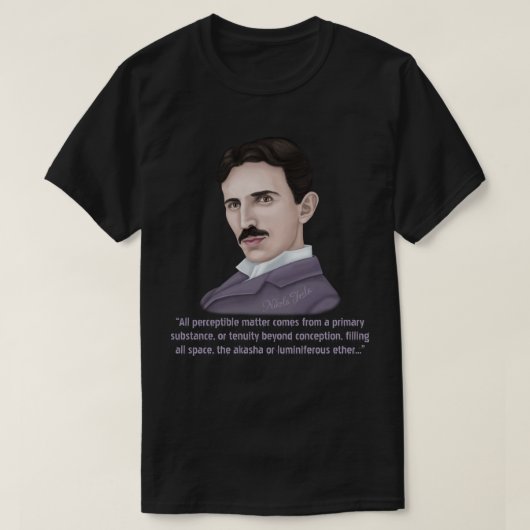 Nikola Tesla T-shirt (Design voorkant)