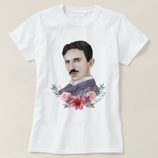 Nikola Tesla T-Shirt (Design voorkant)