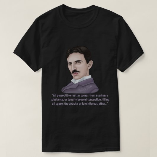 Nikola Tesla T-shirt (Design voorkant)