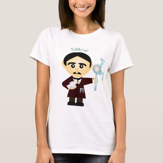 Nikola Tesla T-shirt (Voorkant)