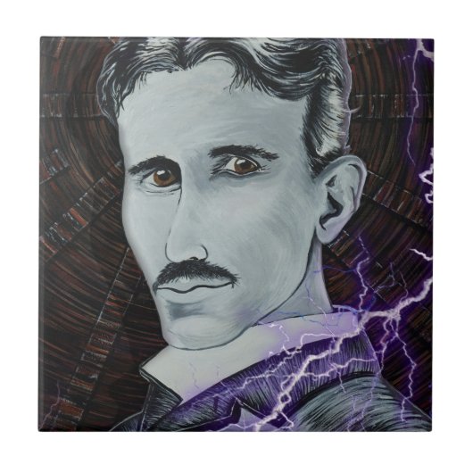 Nikola Tesla Tegeltje (Voorkant)