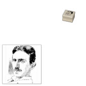 Nikola Tesla Tekening Rubberstempel (Gestempeld)