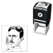 Nikola Tesla Tekening Zelfinktende Stempel (In situ)