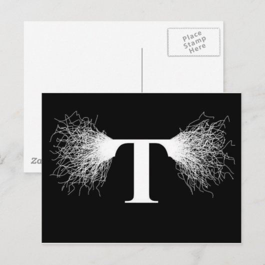 Nikola Tesla - Tesla Coil - Lightning Briefkaart (Voorkant / Achterkant)
