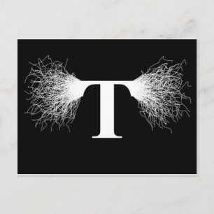 Nikola Tesla - Tesla Coil - Lightning Briefkaart