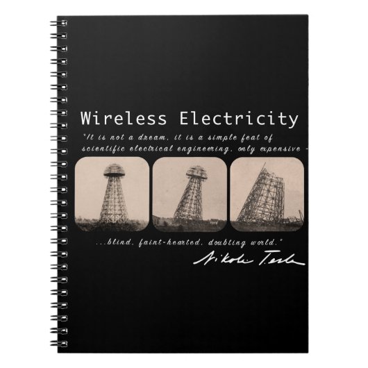 Nikola Tesla-toren Notitieboek (Voorkant)