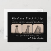 Nikola Tesla Tower Briefkaart (Voorkant / Achterkant)