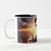 Nikola Tesla Tweekleurige Koffiemok (Links)