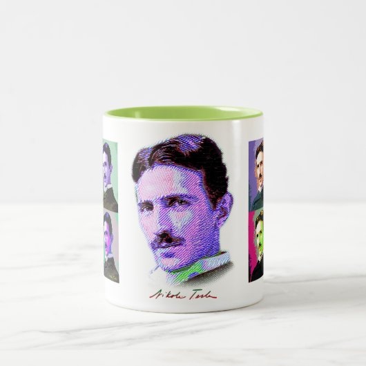 Nikola Tesla Tweekleurige Koffiemok (Center)