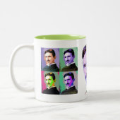 Nikola Tesla Tweekleurige Koffiemok (Links)