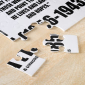 Nikola Tesla Wetenschappelijk Man streeft niet onm Legpuzzel (Zijkant)