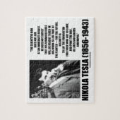 Nikola Tesla Wetenschappelijk Man streeft niet onm Legpuzzel (Verticaal)