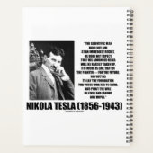 Nikola Tesla Wetenschappelijk Man streeft niet onm Planner (Achterkant)