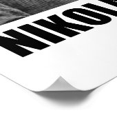 Nikola Tesla Wetenschappelijk Man streeft niet onm Poster (Hoek)