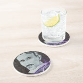 Nikola Tesla Zandsteen Onderzetter (Zijkant)