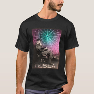 Nikola Tesla's AC elektriciteit inspirerende weten T-shirt