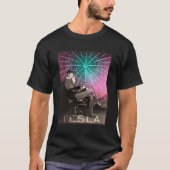 Nikola Tesla's AC elektriciteit inspirerende weten T-shirt (Voorkant)