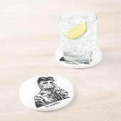 Nikola Teslasaurus Zandsteen Onderzetter (Zijkant)