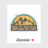 Nikolaevsk, Alaska Sticker (Vel)