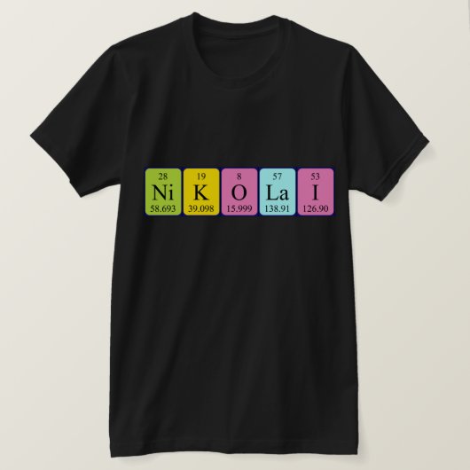 Nikolai periodiek shirt (Design voorkant)