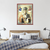 Nikolaos van Myra Canvas Afdruk (Insitu (Slaapkamer))