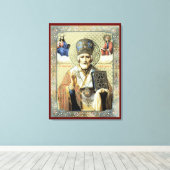 Nikolaos van Myra Canvas Afdruk (Insitu (Houten vloer))