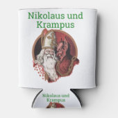 Nikolaus en Krampus German Kerstmis Blikjeskoeler (Voorkant)