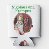 Nikolaus en Krampus German Kerstmis Blikjeskoeler (Achterkant)