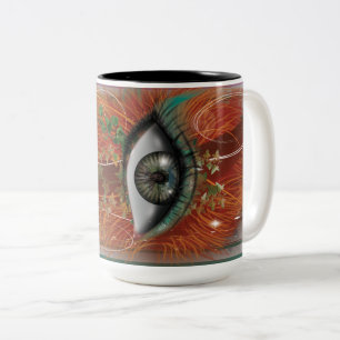 Nikole's Eye Tweekleurige Koffiemok