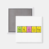 Nikolina periodiek table name magnet (Voorkant / Achterkant)