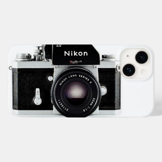 Nikon F camera Case-Mate iPhone Case (Achterkant (horizontaal))