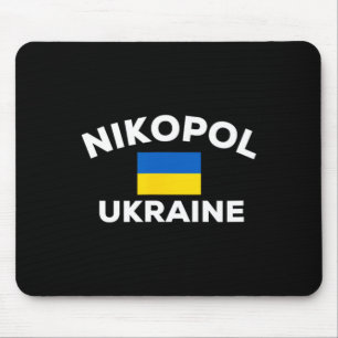 Nikopol Oekraïne Oekraïense Vlag Land Stad Toerism Muismat