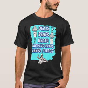 Niks Beats Fish Rock Papier Schaar Game Zebra T-shirt