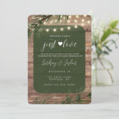 Niks Fancy gewoon liefdesuitnodiging Kaart (Staand voorkant)