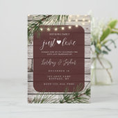 Niks Fancy gewoon liefdesuitnodiging Kaart (Staand voorkant)