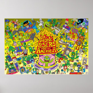 Nik's PLA-Poster (gele achtergrond) Poster