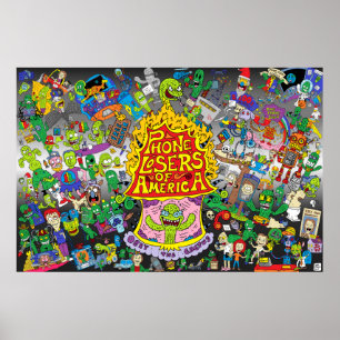 Nik's PLA-Poster (grijze achtergrond) Poster