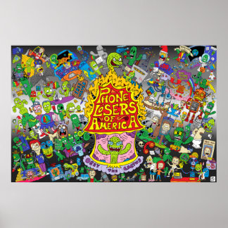 Nik's PLA-Poster (grijze achtergrond) Poster