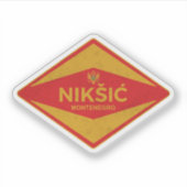 Nikšić Montenegro Vintage Sticker (Voorkant)