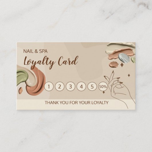 Nil & Spa Loyaliteit Kaart Visitekaartje (Voorkant)