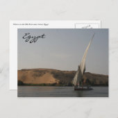 nile felucca briefkaart (Voorkant / Achterkant)